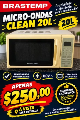 Micro-ondas Brastemp crean 20L