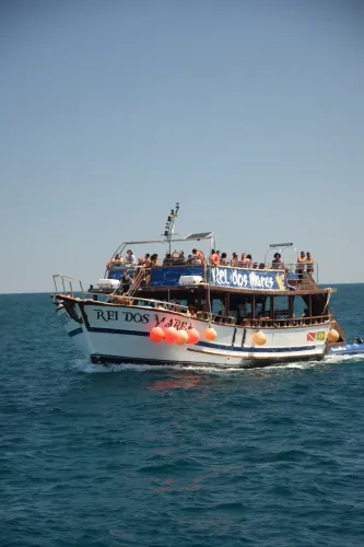 Barco dois andares toboágua