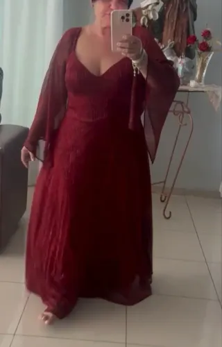 Vestido de festa vermelho