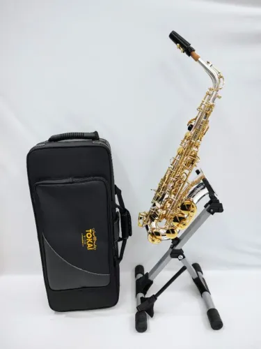 Sax Alto Tokai Tsa-200PG Mib -Prata c/ Dourado- NOVO-Parcelo 21x