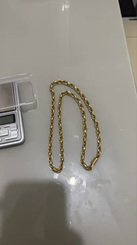 Corrente baguete de ouro 18k