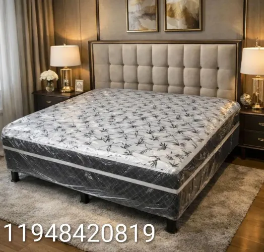 Promoção camas box casal com colchão novas pronta entrega