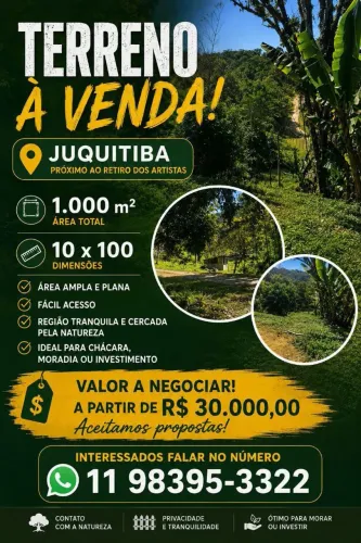 TERRENO EM JUQUITIBA
