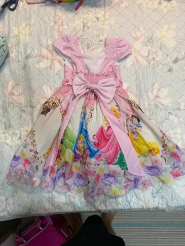 Vestido das princesas 6 anos