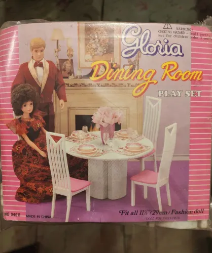 Play set sala de jantar Gloria, década de 80, lacrado