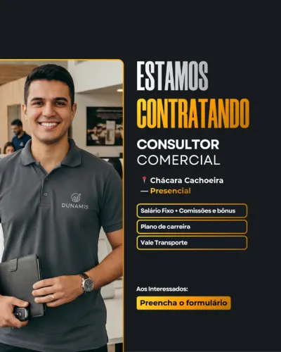 Consultor de vendas em chacara cachoeira