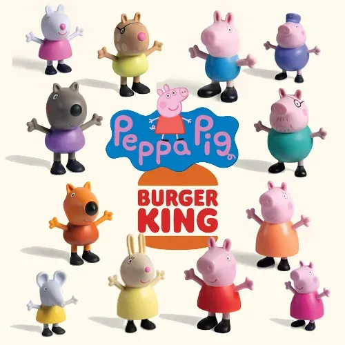 Coleção completa Peppa Pig - Burger King (Completos e com adesivos)