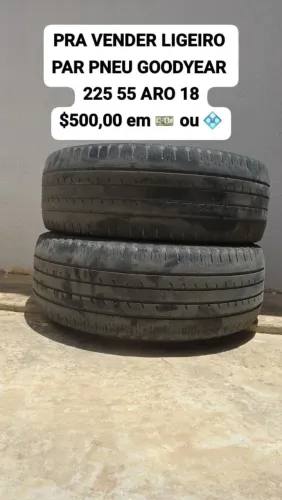 Par de pneus goodyear