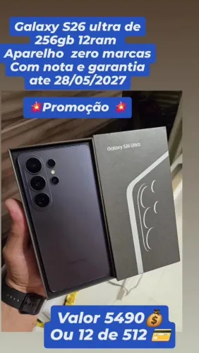 S26 ULTRA 256GB NOTA