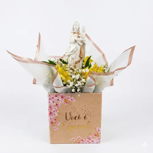 CESTA BUQUÊ DIA DAS MÃES FLORES
