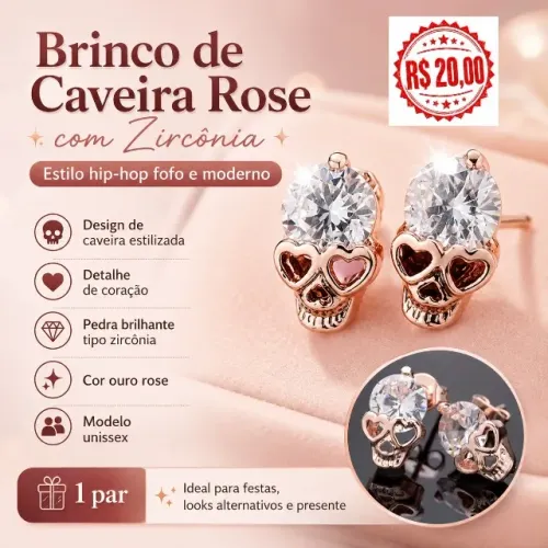 Vários Modelos Brincos Masculinos e Femininos Aço Inoxidável com Zircônia - não Enferruja 