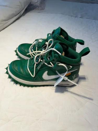 nike air force 1 mid X off white pine green