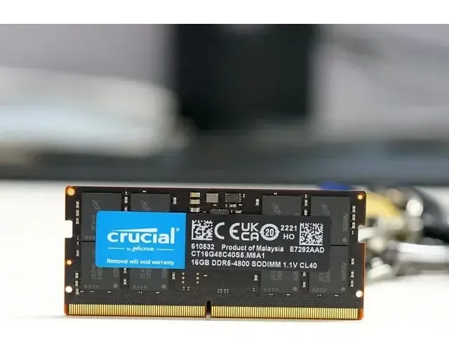 Memoria Ram Ddr5 Para Notebook 32gb 4800mhz Crucial Sodimm