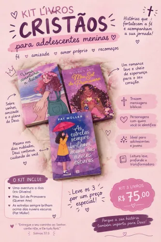 Kit 3 Livros Cristãos Para Garotas Adolescentes Usado