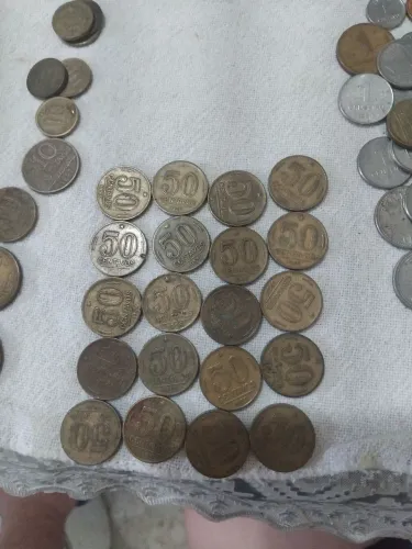 20 moedas 50 centavos de cruzeiro 