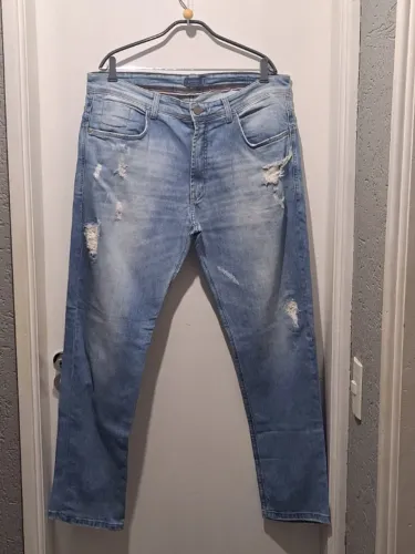 Calça Jeans Wear - Azul claro - Reta (48)