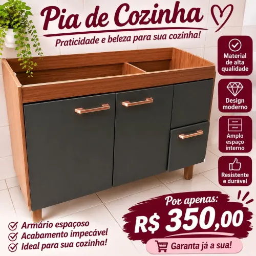 Armário de pia 
