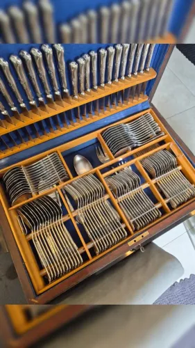 Faqueiro década de 60 Em Inox