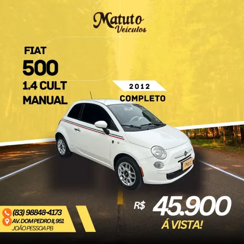 Fiat 500 Cult 1.4 Flex 8V EVO Mec. 2012