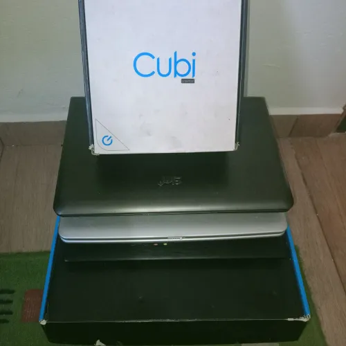 Lote com 04 notebooks + mini PC CUBI