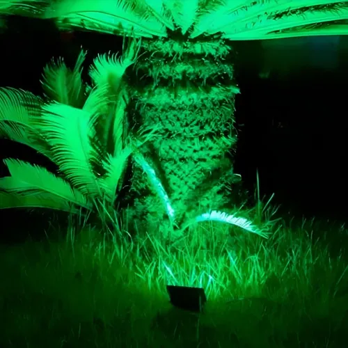Refletor de Led Verde/ Branco Frio 100W Bivolt À Prova D'água IP66