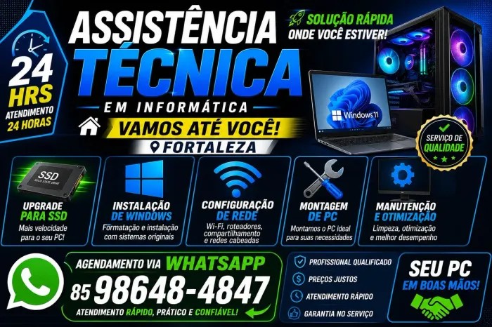 Formatação e instalação de Windows suporte técnico
