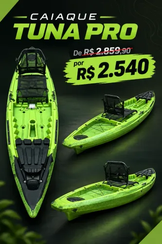 Caiaque Tuna Pro CamuVerde Hidro2 NOVO (Demonstração)
