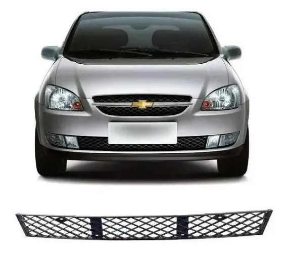 Grade Parachoque Dianteiro Inferior Gm Corsa Ls 2011/2016 Preto Fosco
