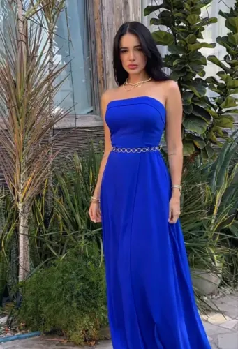 Vestido feminino azul