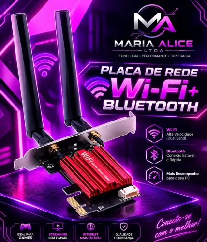 Placa de Rede + Bluetooth