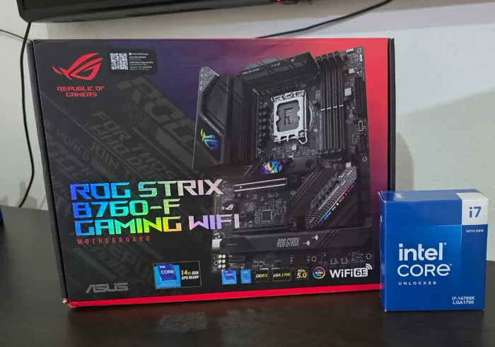 Kit I7 14700k + Rog Strix B760-F WIFI