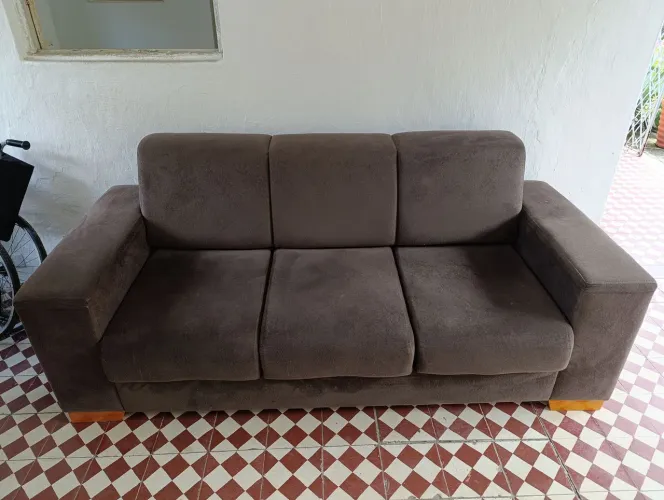 Sofá retrátil 3 lugares