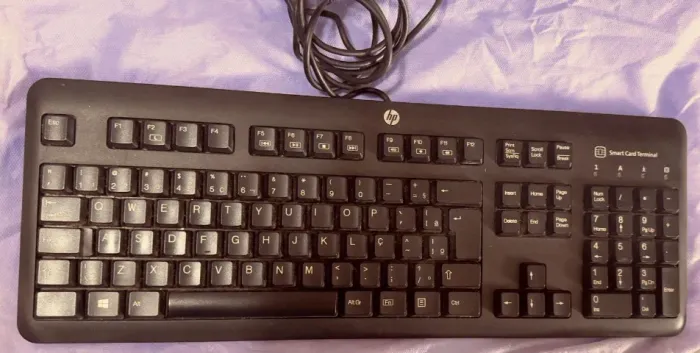Teclado USB HP KU-1156 com Leitor de Smart Card Terminal Novíssimo