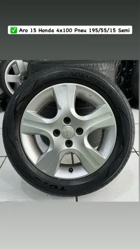 JG roda Original Honda Fit Aro 15 4x100 Com Pneu