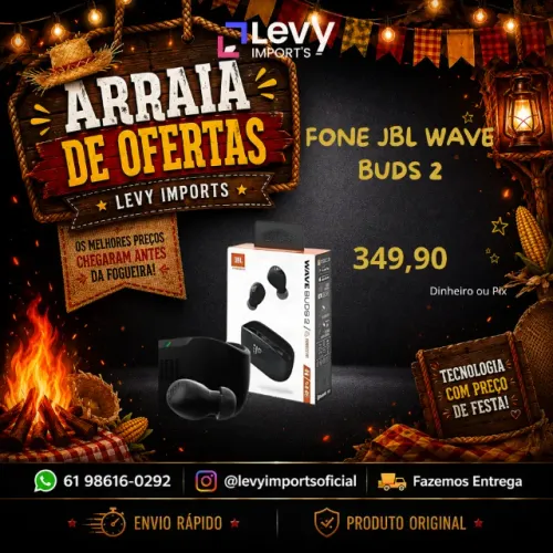 Fone JBL TWS Wave Buds 2