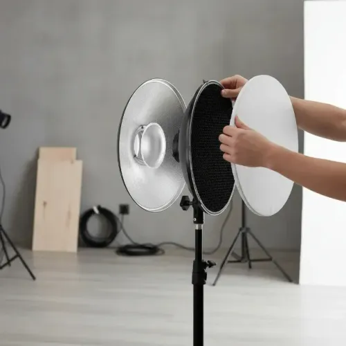 Refletor Beauty Dish Difusor Colmeia 420mm Bowens