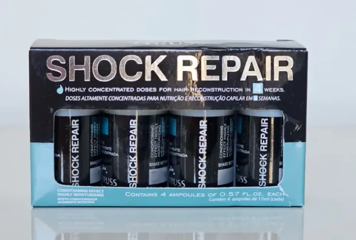 Truss Tratamento Shock Repair Ampola Capilar Reconstrutora e Hidratante 4x17 ml