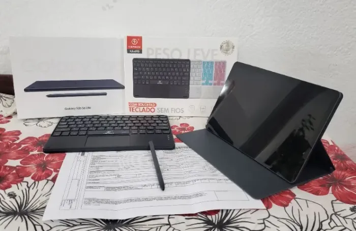 Tablet Samsung Galaxy Tab S6 Lite com 128 Gb.