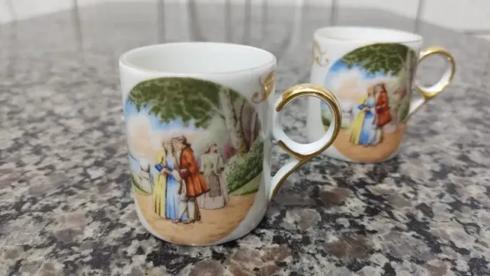 Xicara de Café Porcelana Vintage