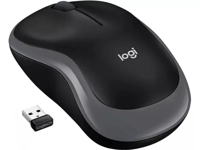 MOUSE OFFICE SEM FIO 1000DPI PRETO LOGITECH M185 - LOJA DADO DIGITAL