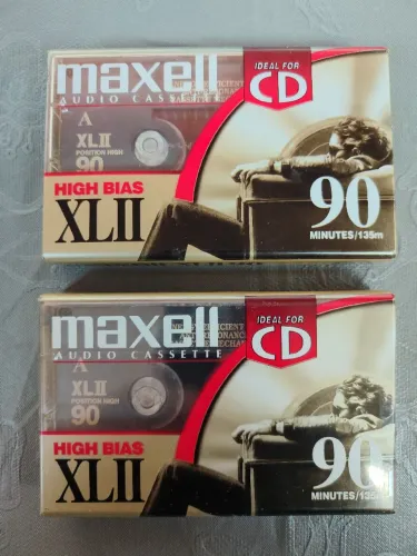Fita K7 maxell XL-Il 90 Chrome virgens 2 unidades