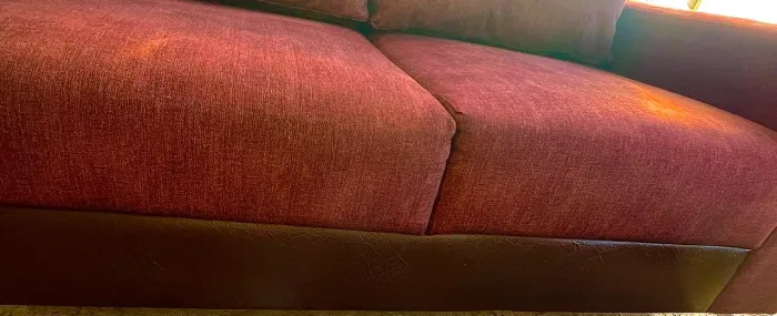 Sofá linho sintético marron