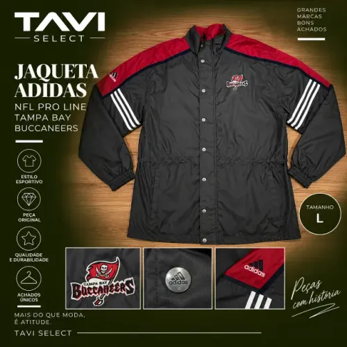 Jaqueta Adidas NFL Pro Line - Tampa Bay Buccaneers