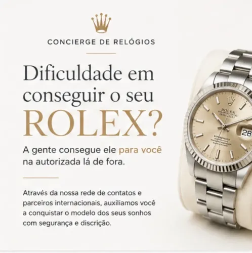 CONCIERGE DE RELÓGIOS DE LUXO | ROLEX, GMT, SUBMARINER, DAYTONA E MAIS