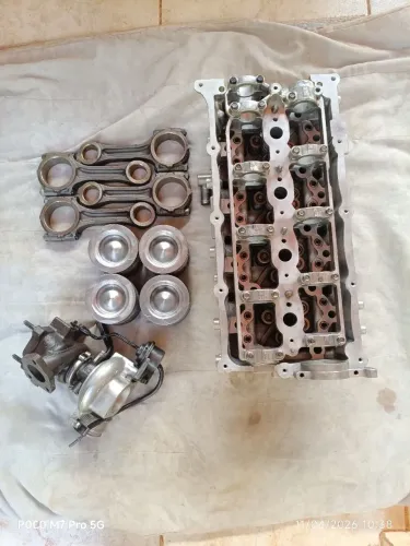 Cabeçote, turbina, pistão e biela original Stand HR Hyundai