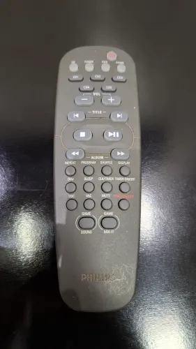 Controle remoto original da Philips, modelo RC19532007 (código Philips *),