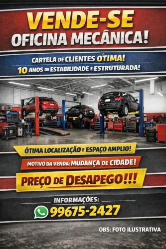 Venda de oficina mecânica