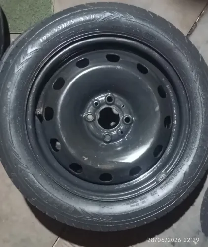 RODA NOVA aro 15 Fiat com pneu