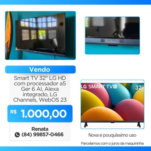 TV 32' LG Full HD nova