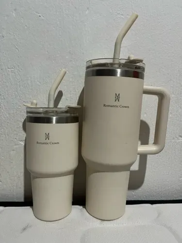 Kit 2 Copos Térmicos Romantic Crown - 1,2L + 600ml